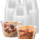 {4 oz,200 Cups} Clear Diposable Plastic Portion Cups No Lids, Small Mini Containers For Portion Controll, Jello Shots, Meal Prep, Sauce Cups, Slime, Crafts, Disposable Souffle Cups & Much more