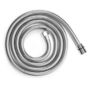 Blissland Shower Hose Extra Long 118 Inches Brushed Chrome Handheld Shower Head Hose with Brass Insert and Nut - Lightweight and Flexible