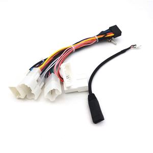 Car Radio Stereo Power Harness Wiring for Toyota Corolla Camry RAV4 Yaris Vios Reiz 9/10.1'' Head Unit CD Player with Universal 16pin Power Socket Include Factory USB and Radio Adapter