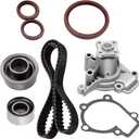 OCPTY Timing Belt Kit with Water Pump Replacement For Hyundai For Elantra Tiburon Tucson For Spectra Spectra Spectra5 For Sportage Replaces TS26284 WP9137 ITM284 146-2050