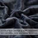 Soft Queen Size Blanket for All Season Warm Fuzzy Microplush Lightweight Thermal Fleece Summer Autumn Fall Winter Spring Blankets for Queen Full Bed Couch Sofa,90x90 Inches,Dark Gray