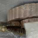 Supernal 350pcs Pink Plastic Plates,Plates Disposable Heavy Duty,Pink Disposable Plastic Dinnerware Set Include 50 Dinner Plate,50 Dessert Plate,50 Gold Cutlery,50 Cups&50 Napkins for Party&Wedding