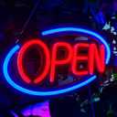 Open Neon Sign, Bright Neon Open Light Led Sign Dimmable For Business Window Walls Office Store Bar,16.14 * 8.9 Inch