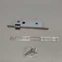Storm Door Mortise Lock Body, Mortise Lock Replacement Parts for Old Storm Doors, 2-1/2" Handle PZ, Reversible Latch Bolt(Polished Nickel)