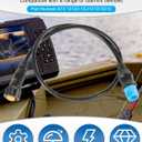 010-12122-10 Adapter, 8-Pin Transducer to 12-Pin Sounder Adapter Cable XID Compatible with Garmin AIRMAR, ECHOMAP Chrip, ECHOMAP UHD, ECHOMAP Ultra, GPSMAP, Striker Transducer and Fish Finder
