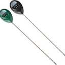 Extended Long Probe Soil Moisture Meter, 2 Pack Plant Water Meter Soil Meter Moisture Sensor Hygrometer for Indoor Outdoor Plant Care,No Battery Needed(Green + Black)