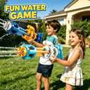 2 Pack Water Guns for Kids, Soaker Squirt Water Gun Toys | Beach Backyard Party Play Game Activities, Outdoor Swimming Water Pool Guns Birthday Gifts Toy for Kid Adults Boys Girls
