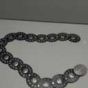 INOGIH Womens Wide Western Cowboy Disc Belt Vintage Cowgirl Concho Leather Belts Boho Style for Jeans Dress Skirt