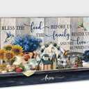 GUTTATY Kitchen Canvas Wall Art - Rustic Farmhouse Kitchen Scene Pictures for Wall Decor, Framed Canvas Print For Dining Room 12x18 Inches