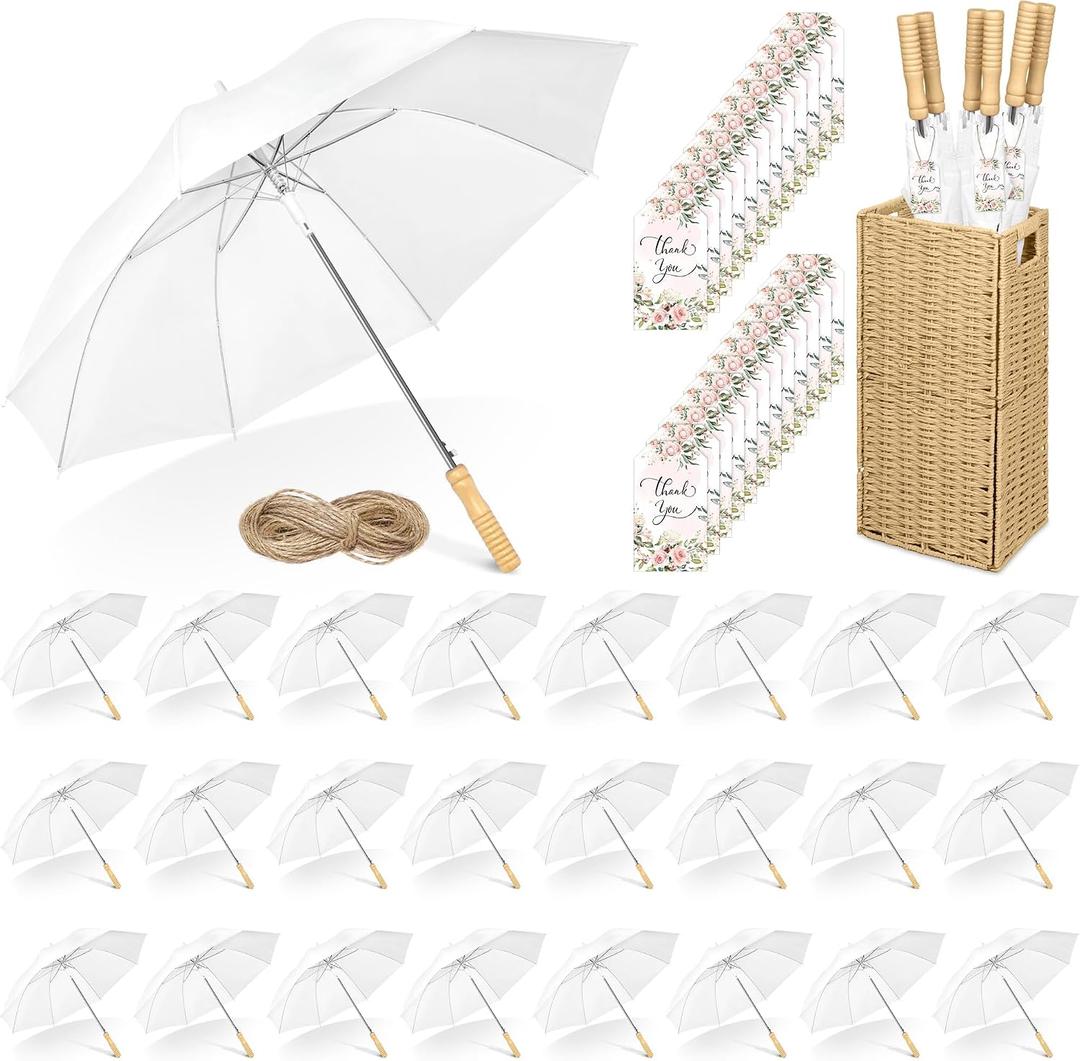 Aodaer Wedding Umbrella Bulk with Foldable Storage Box Auto Open Foldable Umbrellas Windproof Travel Umbrella for Outdoor Activities, Wedding Anniversary Photography
