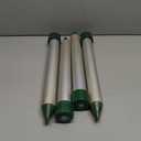 4 Pack Sonic Mole Chaser - Battery Operated Pest Repeller Stake, Scares Away Moles, Voles, Gophers and Rats by GreenLighting (Metal & Green)