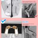 Mahjong Tile Bag Chenille Letter Side Widening, PVC Waterproof American Mahjong Storage Pouch for Travel Party Game 21.3"x10.3"x1.9"(Case Only)