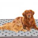 Bestio Extra-Large Dog Heating Pad,4730 in Heated Dog Bed with Intelligent Constant Temperature Switch and On Normally Open Function+Metal Protective Tube-Paw
