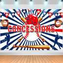 Baseball Party Decorations Banner - Large Sports Themed Birthday Backdrop for Boys Kids Teens Baseball Birthday Holiday Party Favor