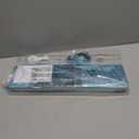 Wireless Keyboard and Mouse Combo, RGB Backlit, Rechargeable & Light Up Letters, FullSize, Soft Typing, Sleep Mode, 2.4GHz Quiet Keyboard Set for Mac, Windows, Laptop, PC, Trueque (Metallic Blue)