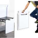 Foldable Wall-Mounted Stool Armrest,Shower Seat with Handle,Shoes Changing