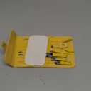 Manicure Set Professional Nail Clippers Pedicure Kit, 16 pcs Stainless Steel Nail Care Tools Grooming Kit with Luxurious Travel Leather Case for Thick Nails Men Women Gift (Yellow)