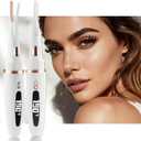 Heated Eyelash Curlers - 2 in 1 Clip- Type Electric lash Curler Best Seller 5S Heating Eyelash Curler LED Display 3 Temp Settings for Makeup Tools USB Rechargeable Natural Curling-White 023