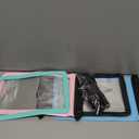 4 Pack 10.5 Large Waterproof Phone Pouch - Underwater Clear Cell Holder - Universal Water Proof Dry Bag with Neck Lanyard for iPhone 16 Pro Max Samsung Galaxy with Heavy Case for Beach Swimming Pool (Black+Blue+Green+Pink)
