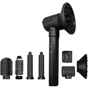 Diffuser Hair Dryer Brush, 7 in 1 Air Wrap Hair Styler, 1400 Watts Blow Dryer for Women, Hair Care Styling Tools, Auto Curling Iron, Multi Hair Styler for Fast Drying Curling Straightening Volumizing