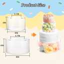 2PCS Acrylic Cake Stand 6'' 8'' Clear Cake Stand, Acrylic Cake Separators Fillable Cake Stands Round 2 Tier for Dessert Wedding Birthday Party