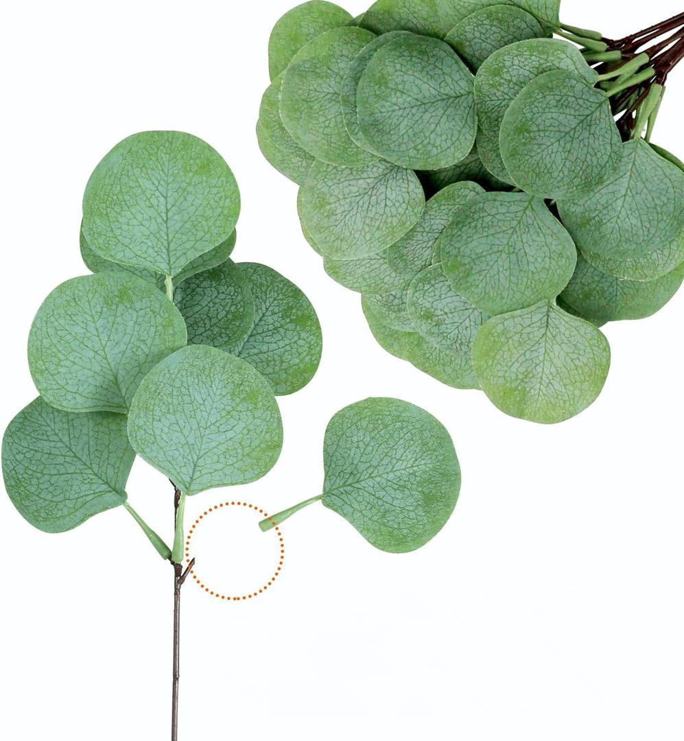 Artificial Eucalyptus Greenery Stems Frequently for Home Decor