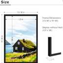 PEALSN 13x19 Picture Frame Black, Poster Frame for Wall Mounting Display Horizontally or Vertically Hanging, 1 Pack