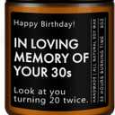 40 Year Old Birthday Gifts - Funny & Unique Presents for Men & Women Born in 1985, 40th Birthday Gift Ideas, Lavender Scented Candle, 7oz
