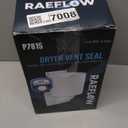 Dryer Vent Cover 4 inch with UV RESISTANT - Outdoor Dryer Vent Cover Natural Energy Saving, Dryer Vent Seal for Home Exterior (White)