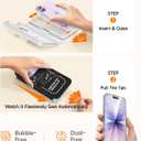 SMARTDEVIL 3 Pack Screen Protector for iPhone 17, Optical Clear 9H Tempered Glass, 2X Impact Resistance, Anti-Fingerprint Coating, SmartPull Box Bubble-Free Install