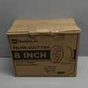 Hon&Guan PRO 4 Inch Inline Duct Fan - 212 CFM with Quiet EC Motor & Temperature Humidity Smart Controller, Ventilation Exhaust Fan for Heating Cooling, Grow Tents, Hydroponics (Black&Orange)