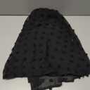 Flypigs Black Dress for Girls Swiss Dot Long Sleeve Tulle Tunic Dress A-Line Flowy Pleated Casual Dresses 5T-6T