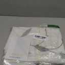 jinchan White Sheer Valance for Window Gray Leaf Embroidered Valance Light Filtering Grey Voile Window Treatment for Living Room Kitchen Farmhouse Rustic Double Layer Curtain 18 Inch 1 Panel