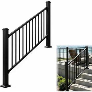 2ft Deck Railing Kit for Deck, Porch, Patio, Balcony
Modular 36 in H. x 2 Ft W Stair Railing Kit with 2 Post Coat Finish Modular Rail System for Concrete Steps or Wooden Stairs
