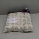 jinchan Grey Boho Window Curtains 84 Inch Length 2 Panels Set Linen Textured Light Filtering Curtains Honeycomb Embroidered Design Living Room Drapes Bedroom Bronze Grommet Window Treatments Set