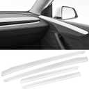 White Door Panel Trim, Inner Armrest Panel Cover for Tesla Model Y Juniper