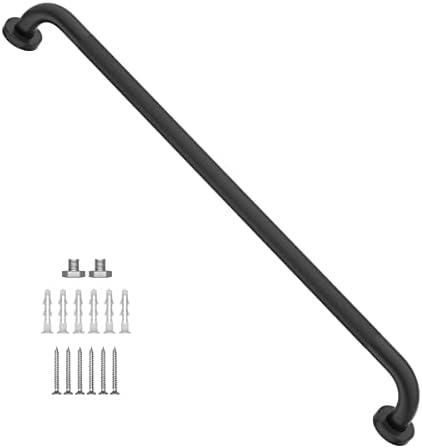32 Inch Anti Slip Shower Grab Bar Oil Rubbed Black 1.25" Diameter,Munzong Bathroom Grab Bar, Knurled Bathroom Balance Bar,Safety Hand Rail Support Handicap Elderly Senior Assist Bath Handle
