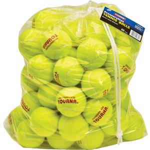 Tourna Pressureless Tennis Ball 60 Count (Pack of 1),Yellow