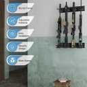 Heavy Duty Steel Gun Rack - Wall Mount, Adjustable 4/8/12 Slot Indoor Gun Racks, Securely Display Shotgun & Rifle