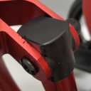 Rollator Walkers for Seniors with Seat, Lightweight Ultra-Compact Travel Rolling Walker, 350lbs Capacity, Heavy-Duty Extra-Wide Seat, Easy Folding, Height Adjustable for Tall Over 6ft, 8" Big Wheels (Red)