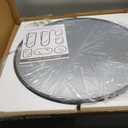 22 Inch Round Bathroom Mirror, 2 Pack Black Metal Framed Circle Wall Mirror for Over Sink, Modern Vanity Mirror for Bathroom with Tempered Glass