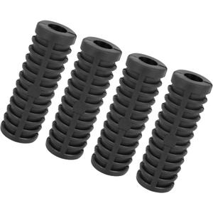 Motoforti Universal Kick Start Lever Rubber, Rubber, Black, 4 Pc