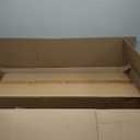 Farmhouse Kitchen Island Lighting, 5-Light Dining Room Light Fixture Over Table, Rustic Wooden Rectangle Chandelier, Pool Table Pendant Light Fixtures with Clean Glass Shade