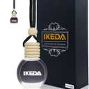 Car Air Fresheners | 10ml Air Freshener | Strong Perfume Hanging Diffuser with Odour Eliminaor Technology | Car Accessories for Men | Car Scents Air Fresheners by Ikeda (Oval, Dark Night) (0.34 Fl Oz (Pack of 1))
