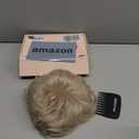 REECHO Hair Topper, Short Wiglet Hair Topper for Women with Thinning Large Coverage Synthetic Top Crown Hairpiece for Women (Pearl Platinum)