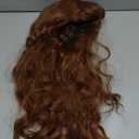 morvally Long Wavy Brown Natural Synthetic Hair Braided Wigs for Women Halloween, Cosplay, Costume, Party (One Size (Pack of 1))