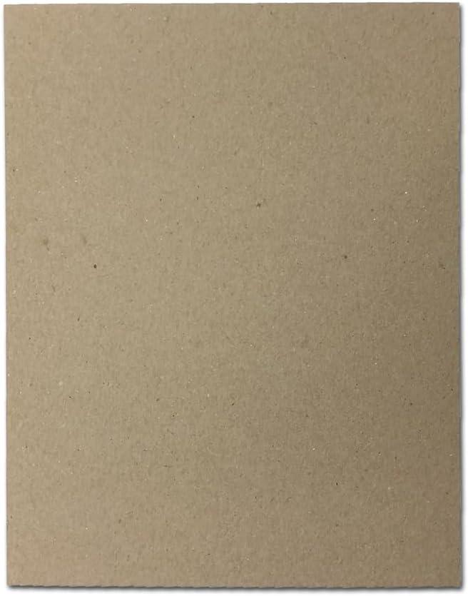 30pt 11" x 17" Chipboard - Brown Kraft Cardboard - 50 Pieces