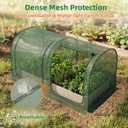 Crop Cage for Garden,98"x49"x49" Tunnel Plant Netting Cover with Zipper,Garden Bed Cover for Protection for Vegetables Fruits,Garden Cage for Plant and Animal