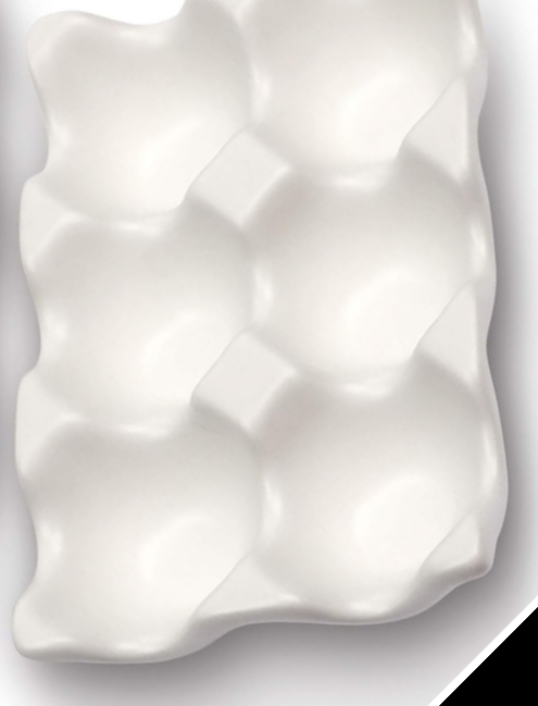 6 Cups Egg Tray Serveware, Eggs Dispenser, Egg Holder Set Kitchen Restaurant Fridge Storage Decorative Accessory (White,1 pack)