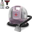 Bissell Little Green Mini Portable Carpet and Upholstery Deep Cleaner, Car/Auto Detailer, with HydroRinse Self-Cleaning Tool and 4" Tough Stain Tool, Limited Edition Color Dusk Pink, 4075L
